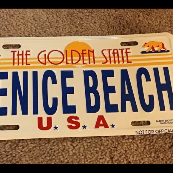 Vintage venice beach car plate - Picture 2 of 3